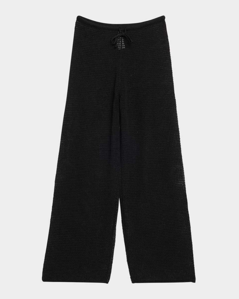Linen Knit Drawstring Pants
